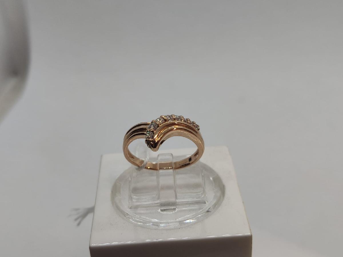КОЛКМИ585 КОЛЬЦО С КАМНЯМИ (Au 585)