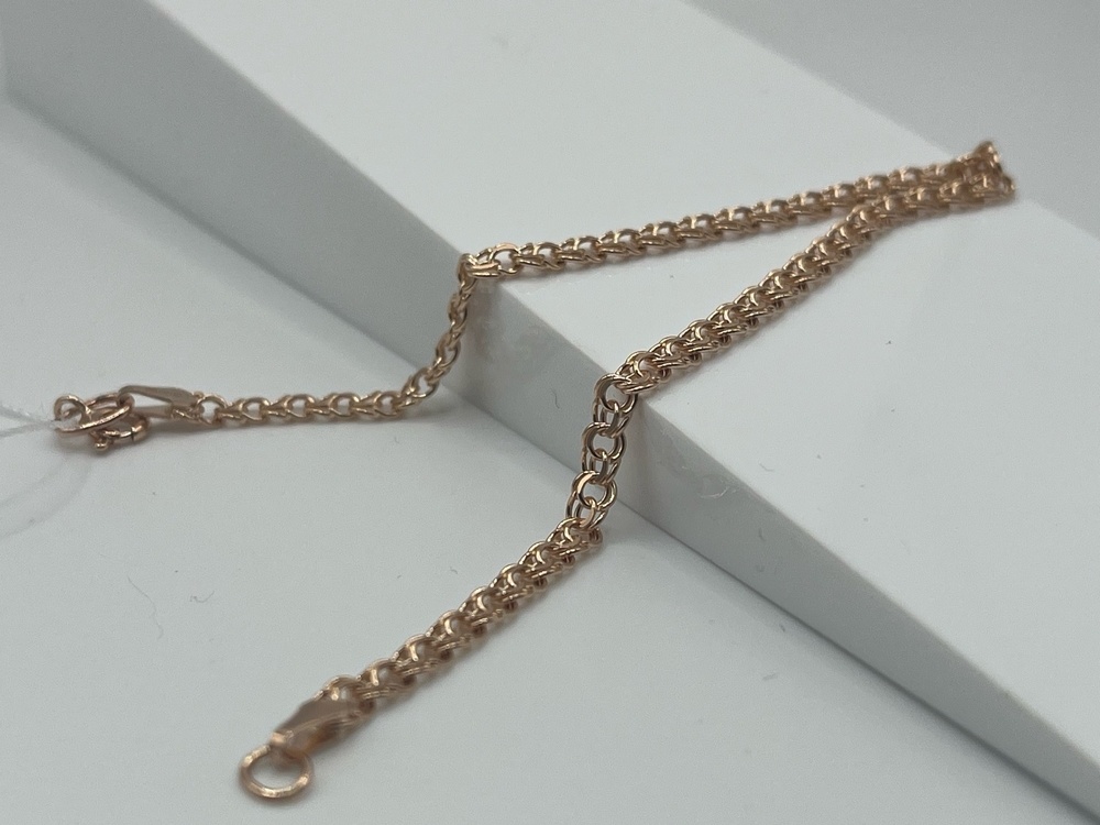 БЛБ585 БРАСЛЕТ ПОЛНОВЕСНЫЙ Бисмарк (Au 585)