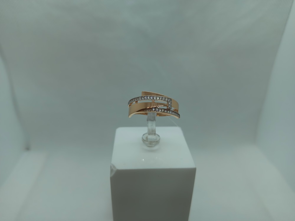 КОЛЬЦО С КАМНЯМИ (Au 585)