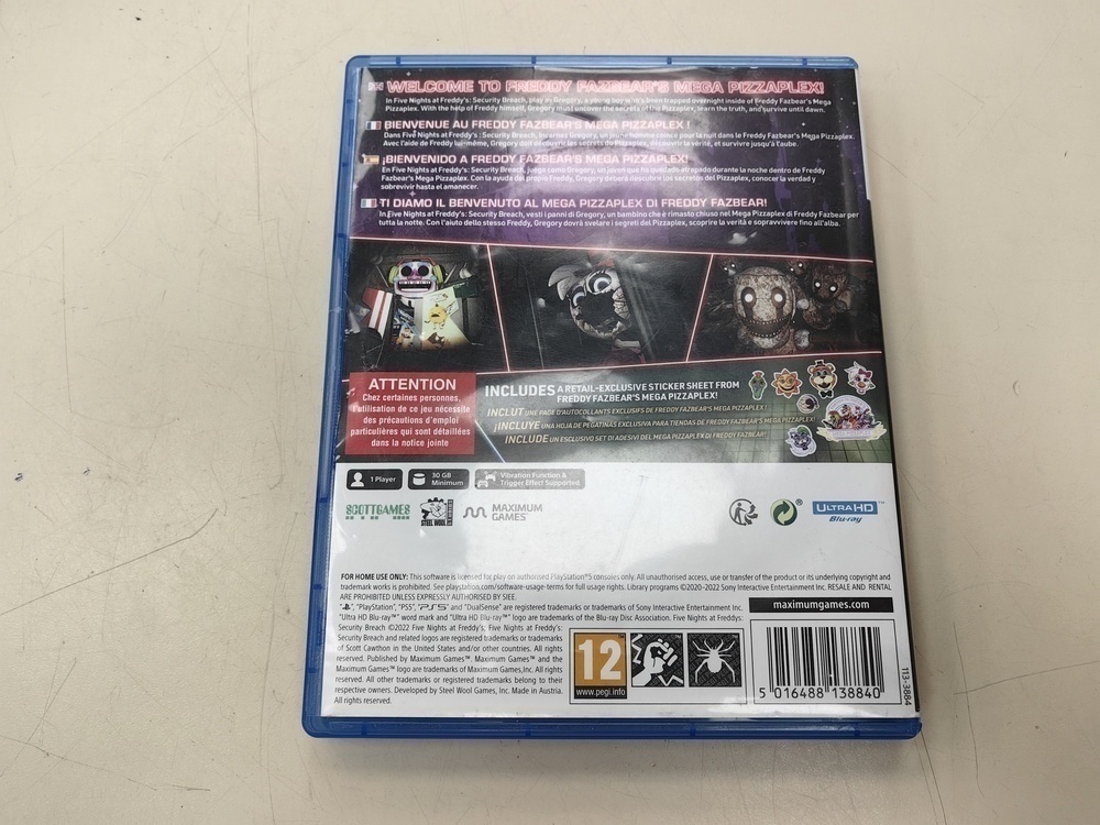 Игра Playstation 5 Five Nights AT Freddy's : Security Breach