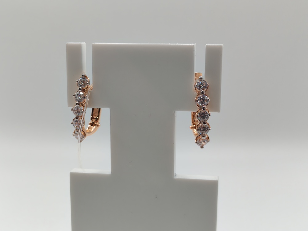 СЕРЬГИ С КАМНЯМИ (Au 585)