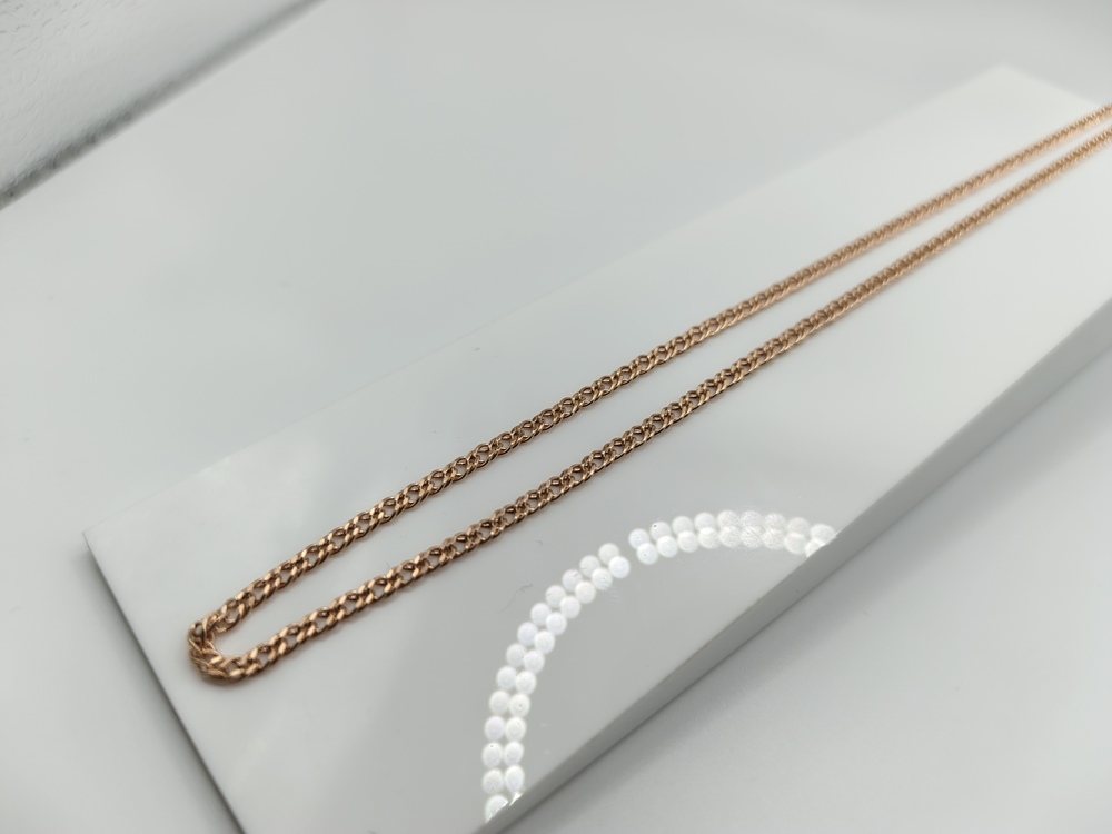 ЦЕПЬ ПУСТОТЕЛАЯ Ромб двойной (Au 585)