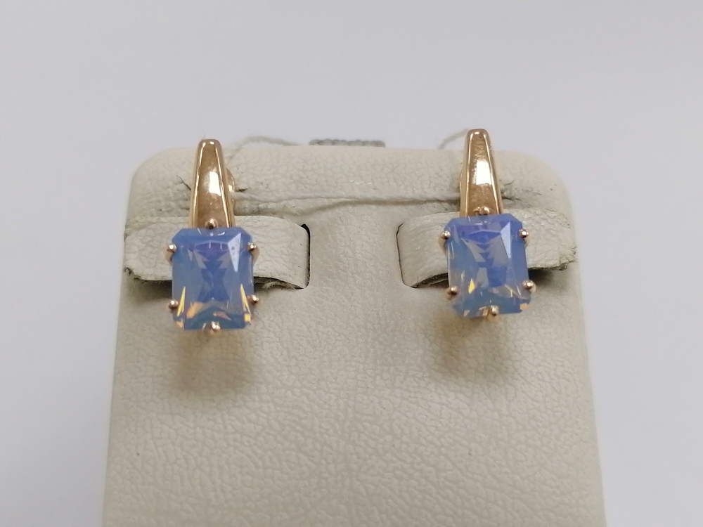 21804985 СЕРЬГИ С КАМНЕМ (Au 585)