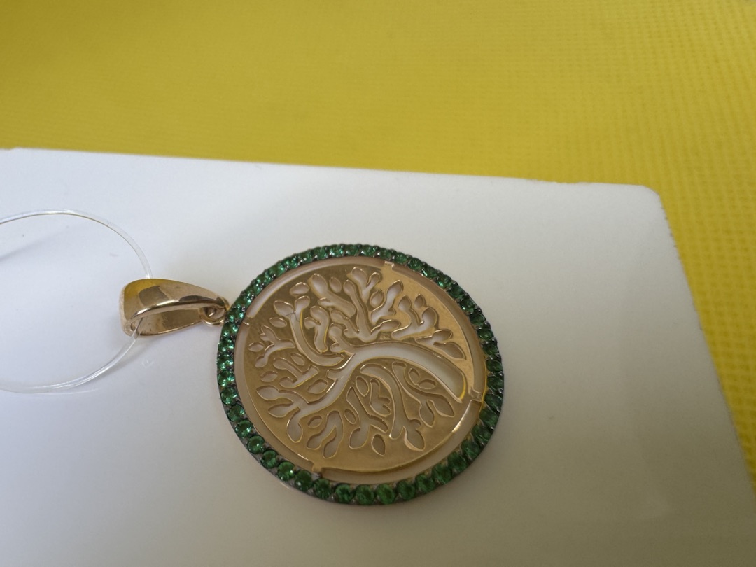 ПОДВЕСКА С КАМНЯМИ (Au 585)