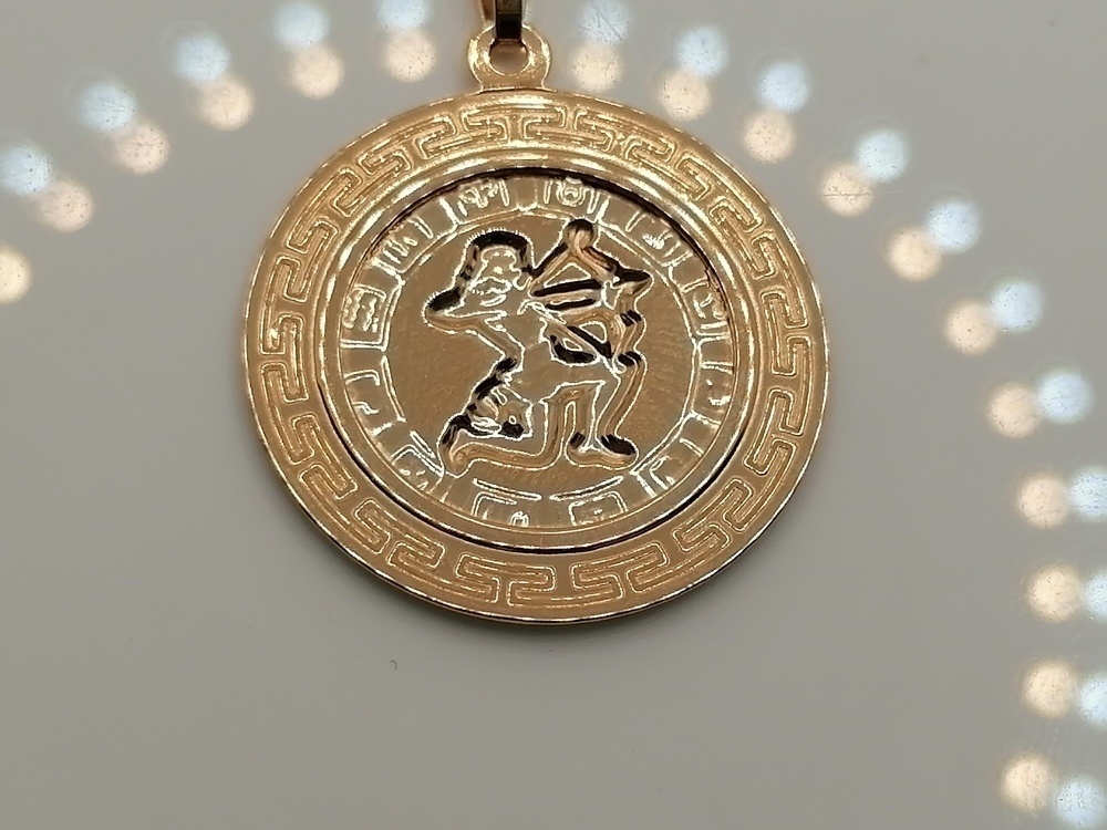 ПОДВЕСКА ЗНАК ЗОДИАКА СТРЕЛЕЦ (Au 585)