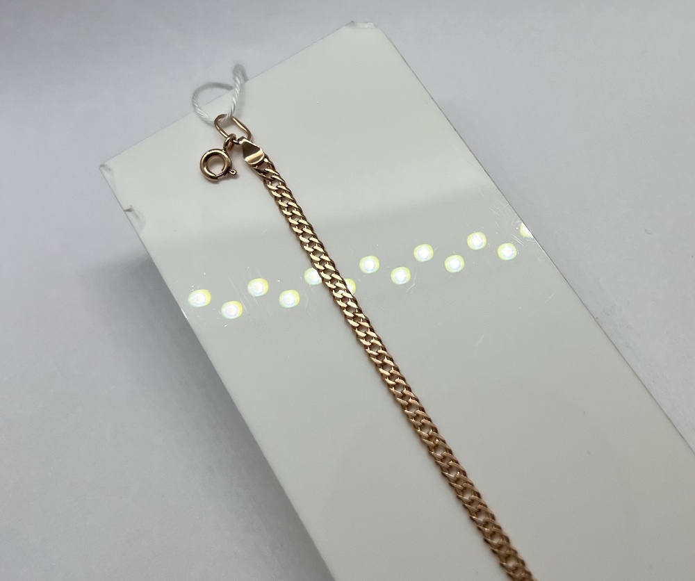 БРАСЛЕТ ПОЛНОВЕСНЫЙ Ромб двойной Au 585