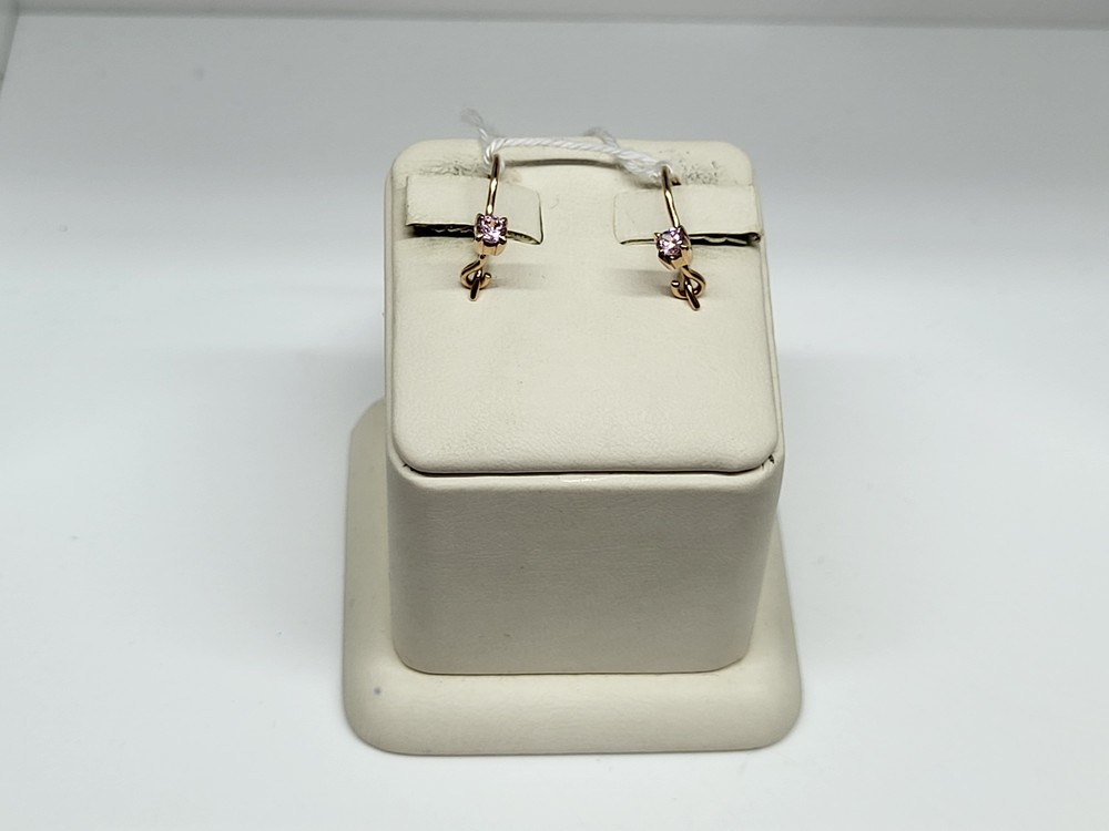 СЕРЬГИ С КАМНЕМ (Au 585)