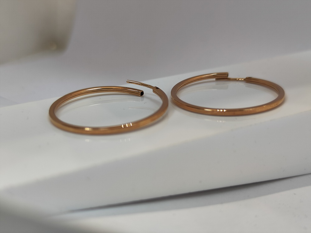 СКОН585 СЕРЬГИ КОНГО (Au 585)