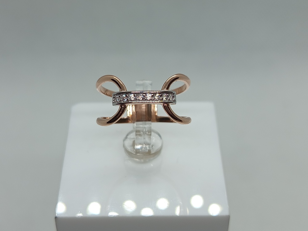 КОЛЬЦО С КАМНЯМИ (Au 585)