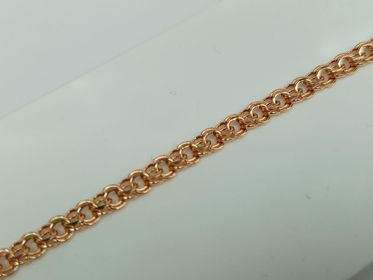 БРАСЛЕТ ПУСТОТЕЛЫЙ Бисмарк (Au 585)