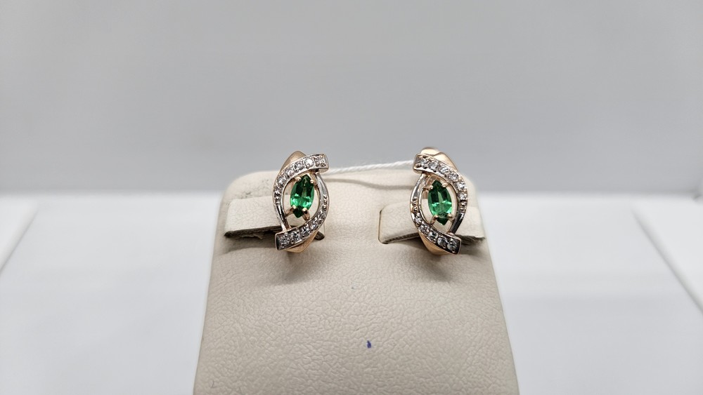 СЕРЬГИ С КАМНЯМИ (Au 585)