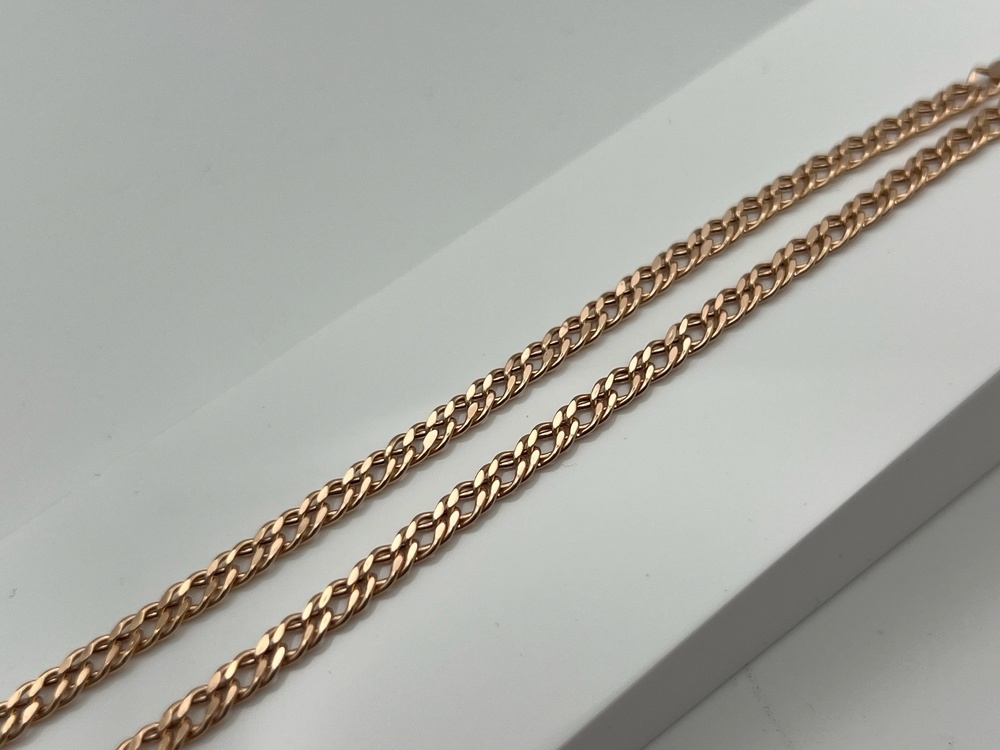 ЦЕПЬ ПУСТОТЕЛАЯ Ромб двойной (Au 585)