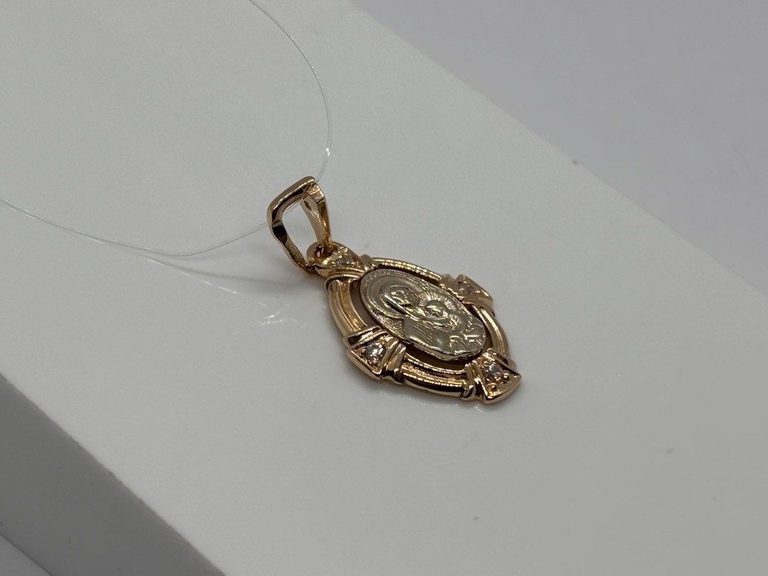 ПОДВЕСКА ИКОНА с камнями (Au 585)