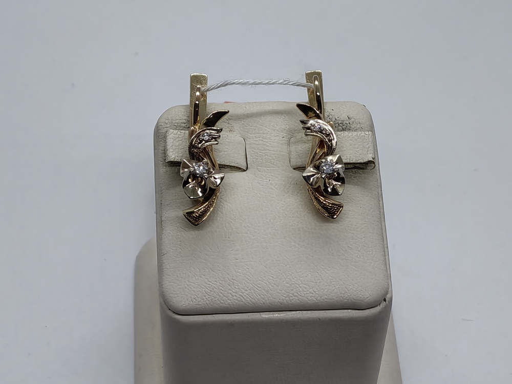 СЕРЬГИ БРИЛЛИАНТ (Au 585)