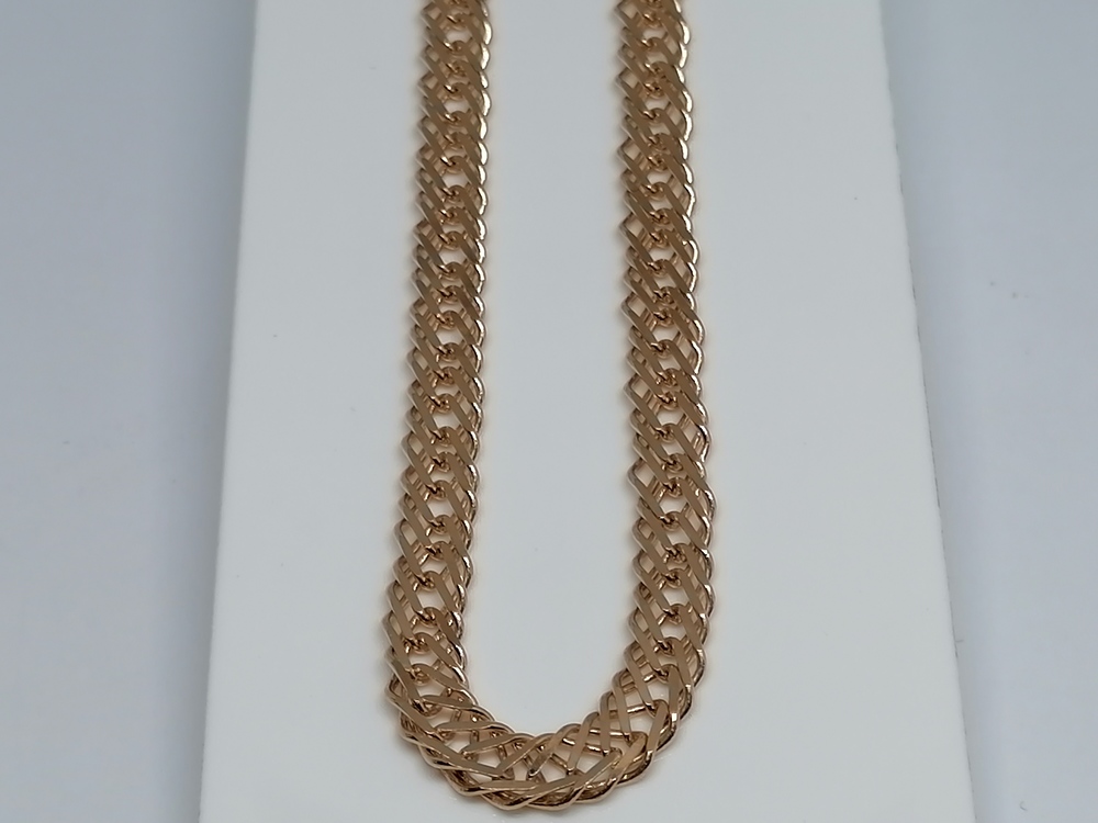 ЦЛР3585 ЦЕПЬ ПОЛНОВЕСНАЯ Ромб тройной (Au 585)