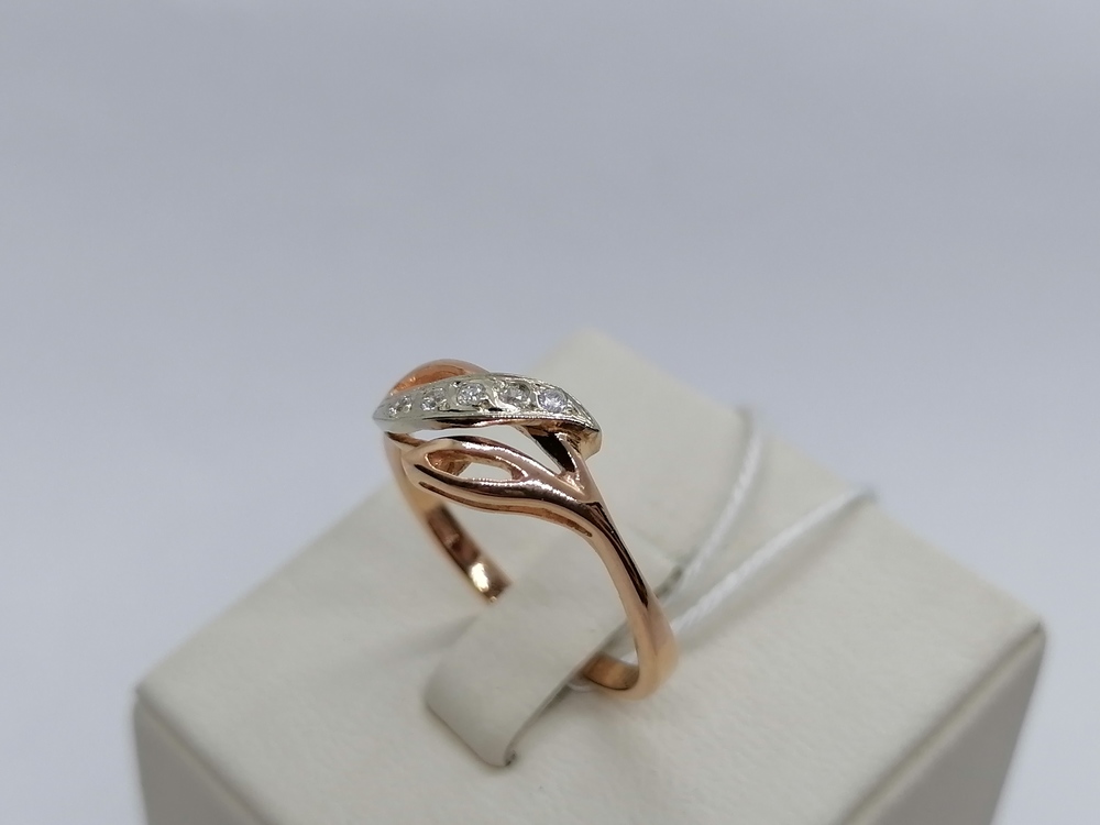 КОЛКМИ585 КОЛЬЦО С КАМНЯМИ (Au 585)