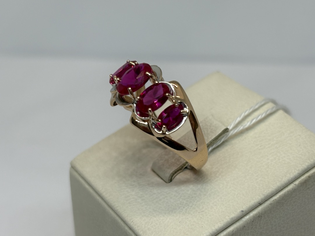 КОЛКМИ585 КОЛЬЦО С КАМНЯМИ (Au 585)