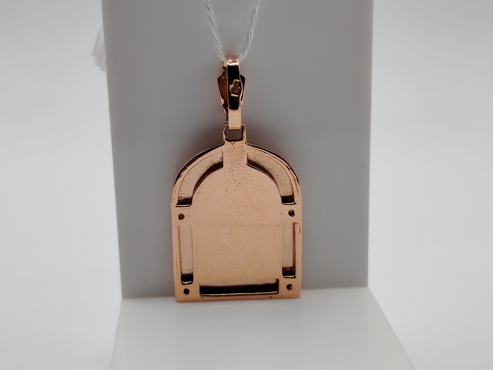 ПОДИКИ585 ПОДВЕСКА ИКОНА С КАМНЯМИ (Au 585)