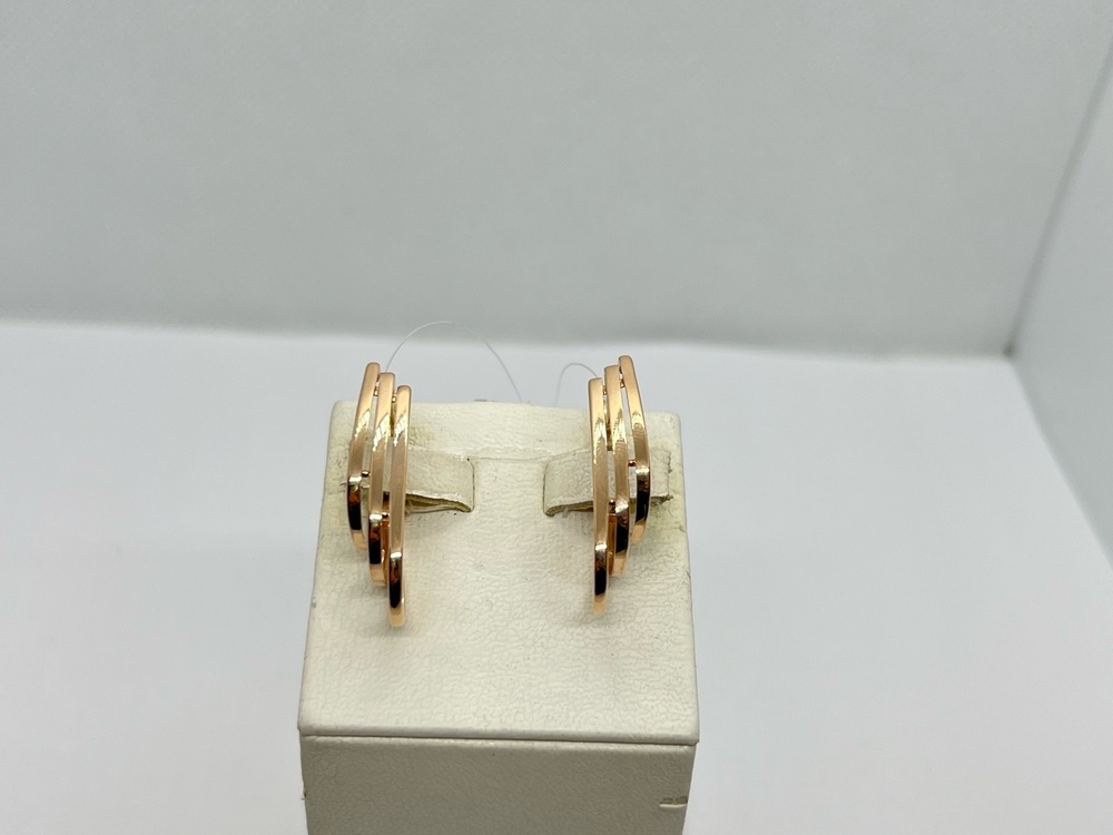 СЕРЬГИ БЕЗ КАМНЯ (Au 585)