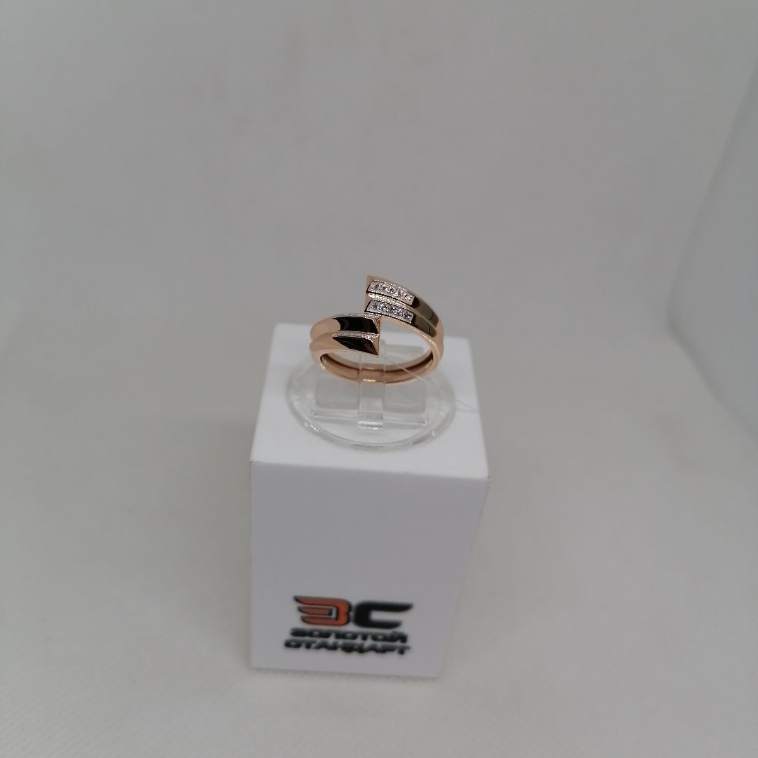 КОЛЬЦО С КАМНЯМИ (Au 585)