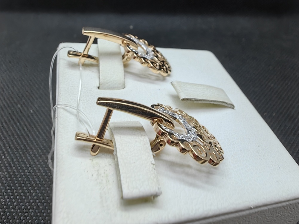 СЕРЬГИ С КАМНЯМИ (Au 585)