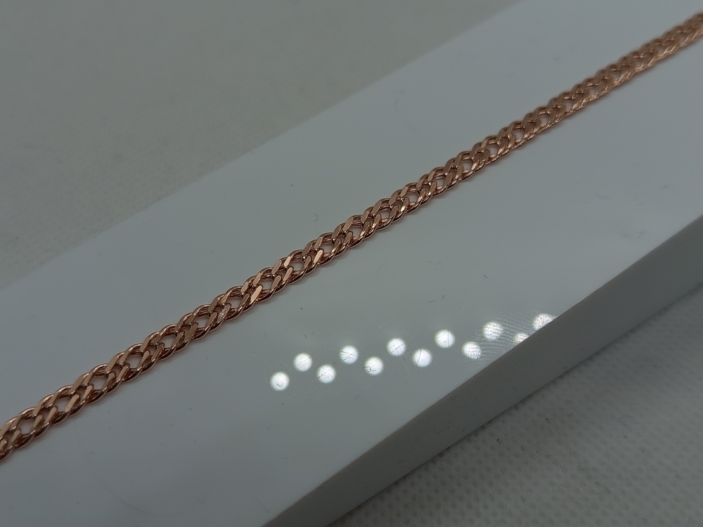 БРАСЛЕТ ПУСТОТЕЛЫЙ Ромб двойной (Au 585)