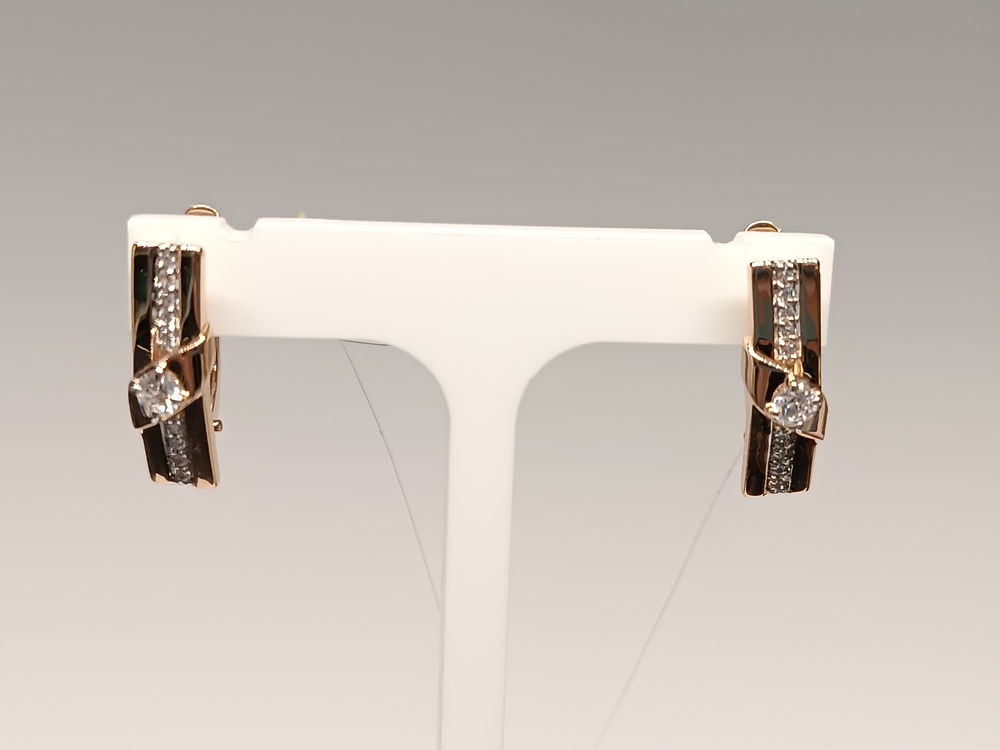 СЕРЬГИ С КАМНЯМИ (Au 585)