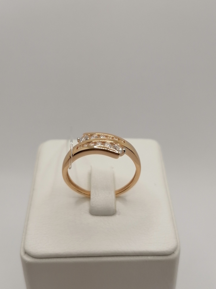 КОЛЬЦО С КАМНЯМИ (Au 585)