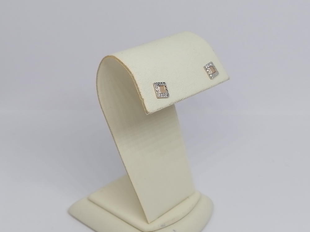 СЕРЬГИ ПУСЕТЫ с камнями (Au 585)