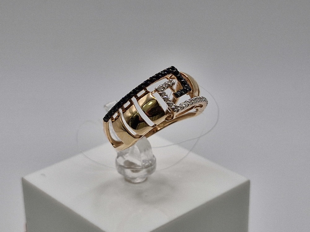 КОЛЬЦО С КАМНЯМИ (Au 585)