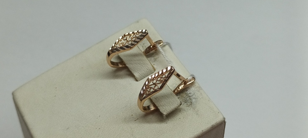 СЕРЬГИ БЕЗ КАМНЯ (Au 585)