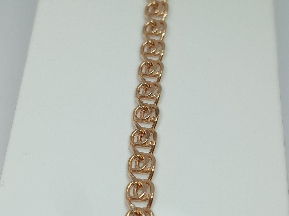 7080270П-17 БРАСЛЕТ ПУСТОТЕЛЫЙ Лав (Au 585)