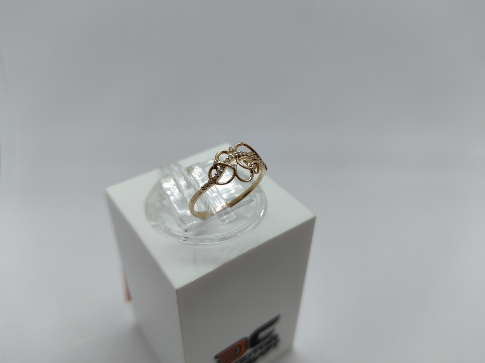 КОЛЬЦО С КАМНЯМИ (Au 585)