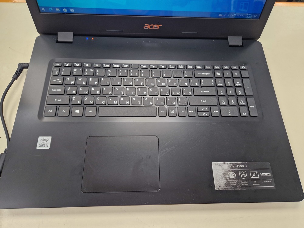 Ноутбук Acer a317-52-373u; Core i3-1005G1, Intel UHD Graphics, 8 Гб, 240 Гб, Нет