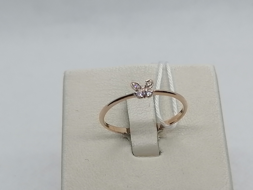 КОЛЬЦО С КАМНЯМИ (Au 585)