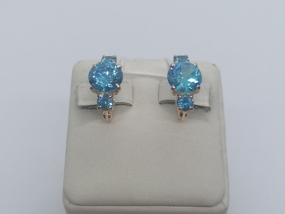 СЕРЬГИ С КАМНЯМИ (Au 585)