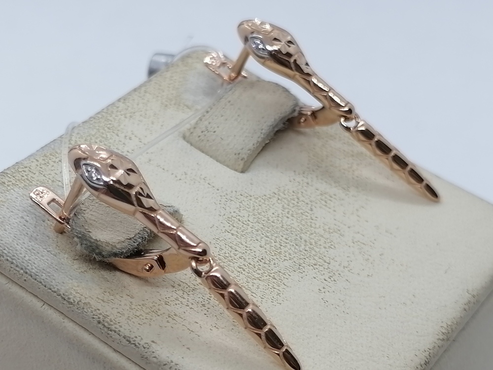 СЕРЬГИ С КАМНЯМИ (Au 585)