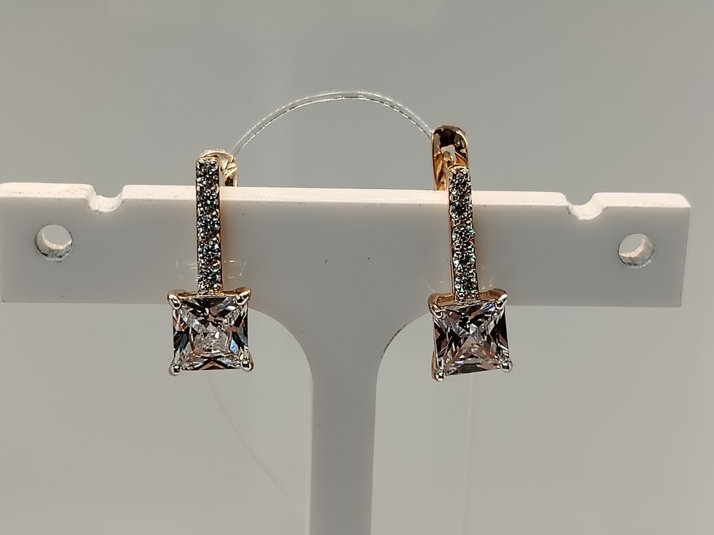 СЕРЬГИ С КАМНЯМИ (Au 585)