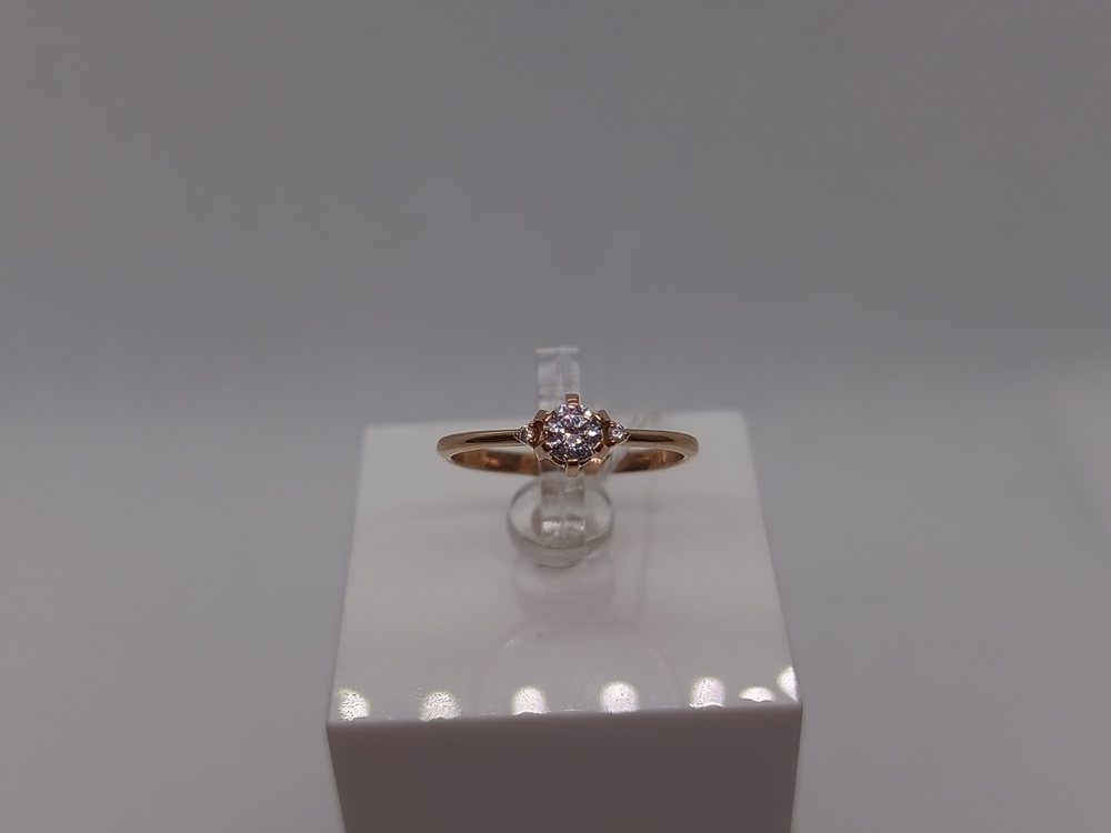 КОЛЬЦО С КАМНЯМИ (Au 585)