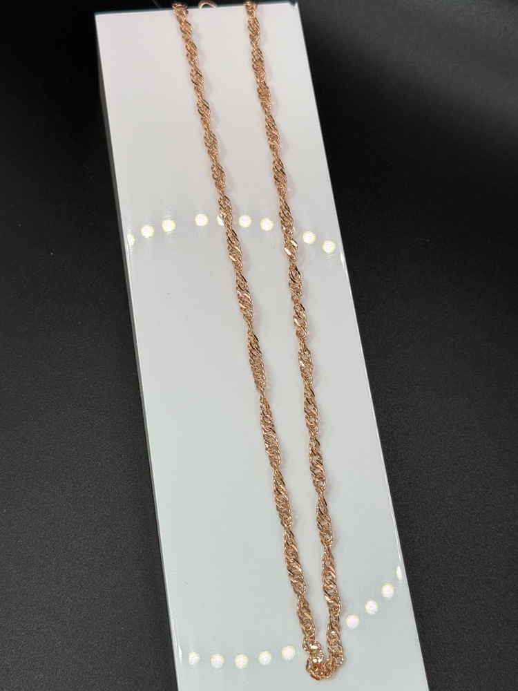 ЦЕПЬ ПУСТОТЕЛАЯ Сингапур (Au 585)