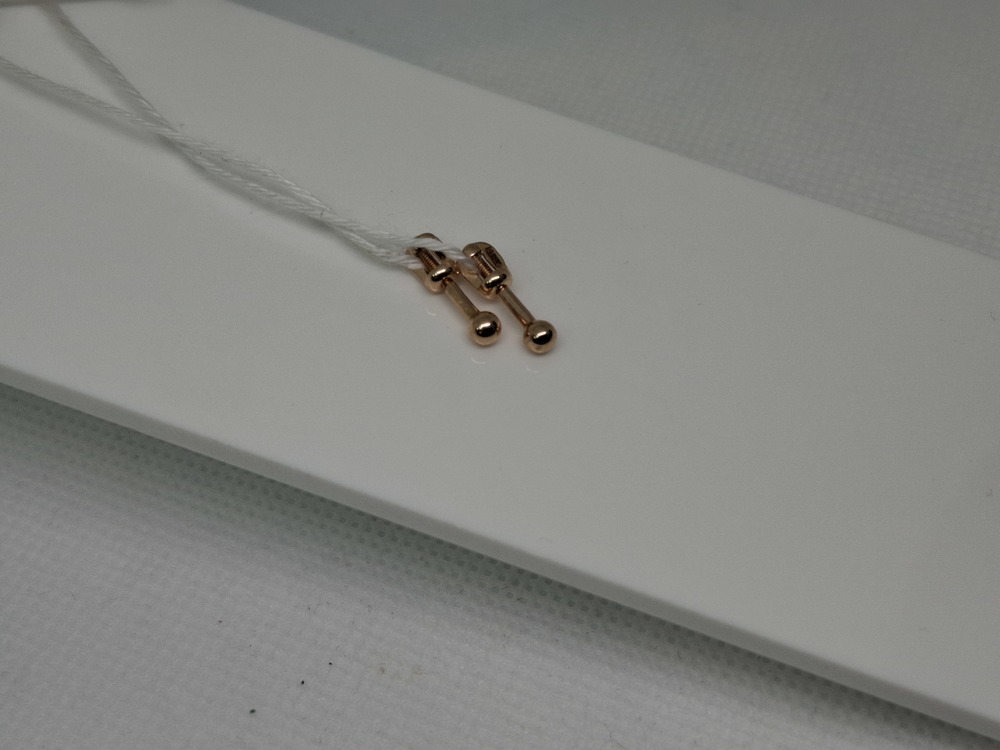 СПУС585 СЕРЬГИ ПУСЕТЫ (Au 585)