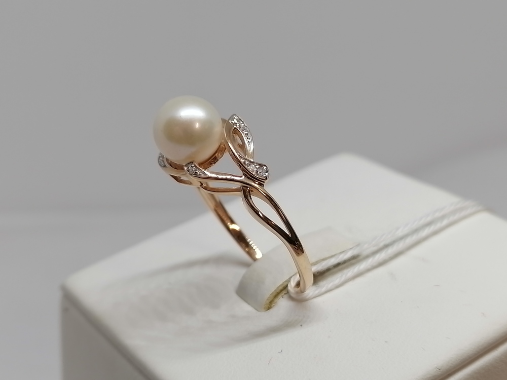 КОЛЬЦО С КАМНЯМИ (Au 585)