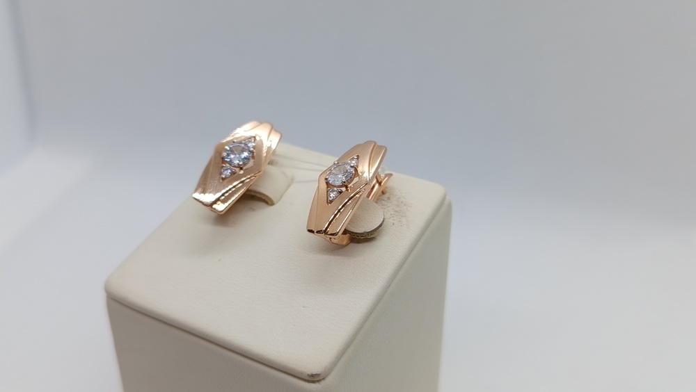 СЕРЬГИ С КАМНЯМИ (Au 585)