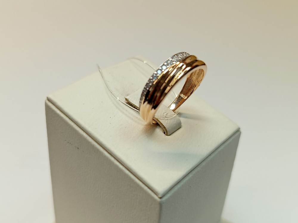 КОЛЬЦО С КАМНЯМИ (Au 585)