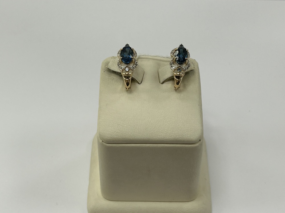 СЕРЬГИ С КАМНЯМИ (Au 585)