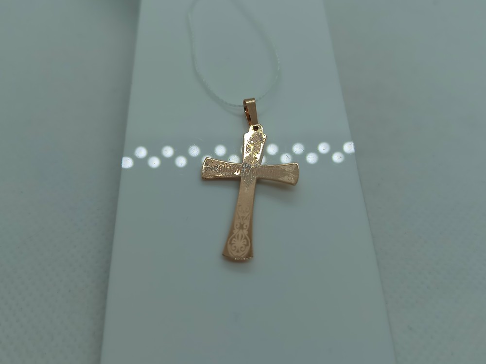 ПОДВЕСКА КРЕСТ без камня (Au 585)