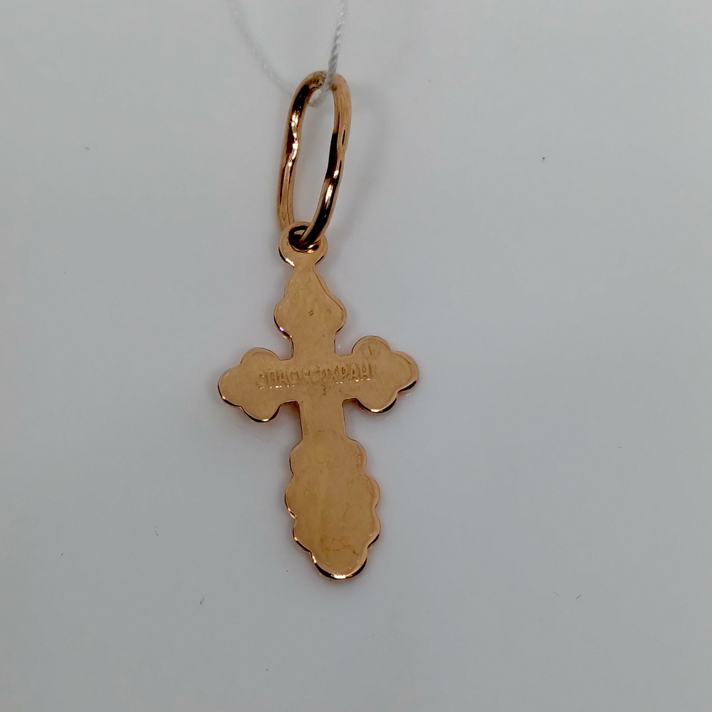 ПОДВЕСКА КРЕСТ БЕЗ КАМНЯ (Au 585)