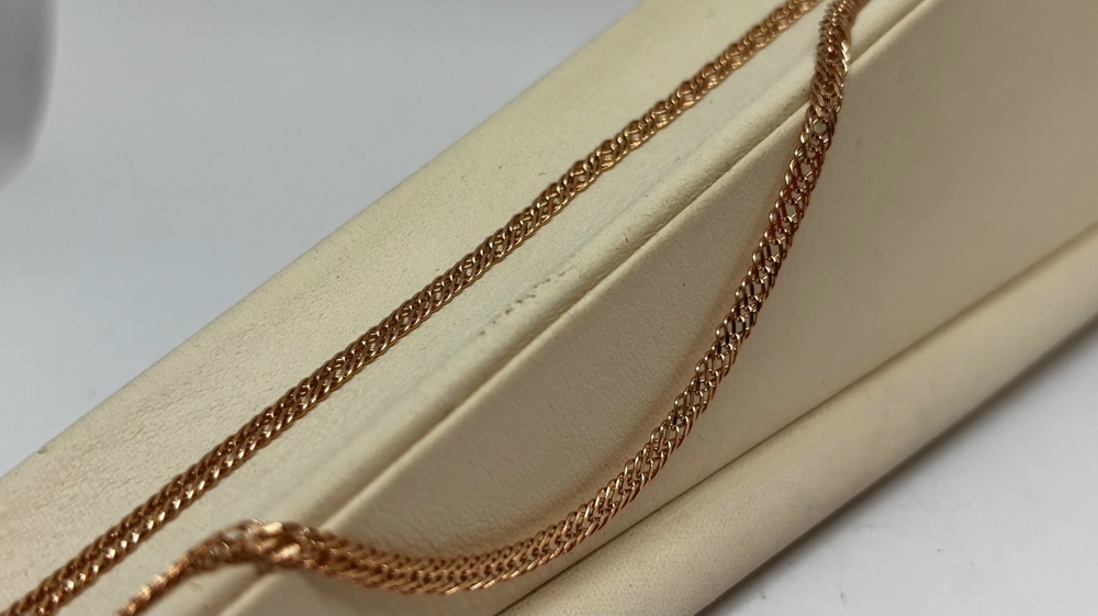 ЦЛР3585 ЦЕПЬ ПОЛНОВЕСНАЯ Ромб тройной (Au 585)