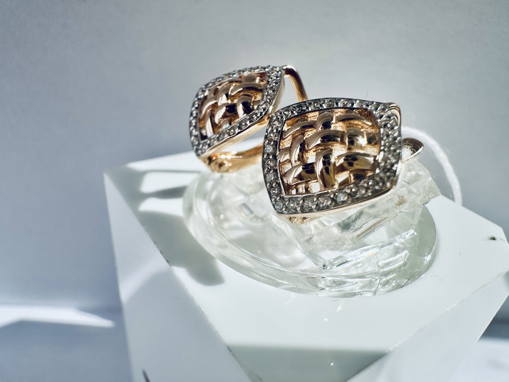 СЕРЬГИ С КАМНЯМИ (Au 585)