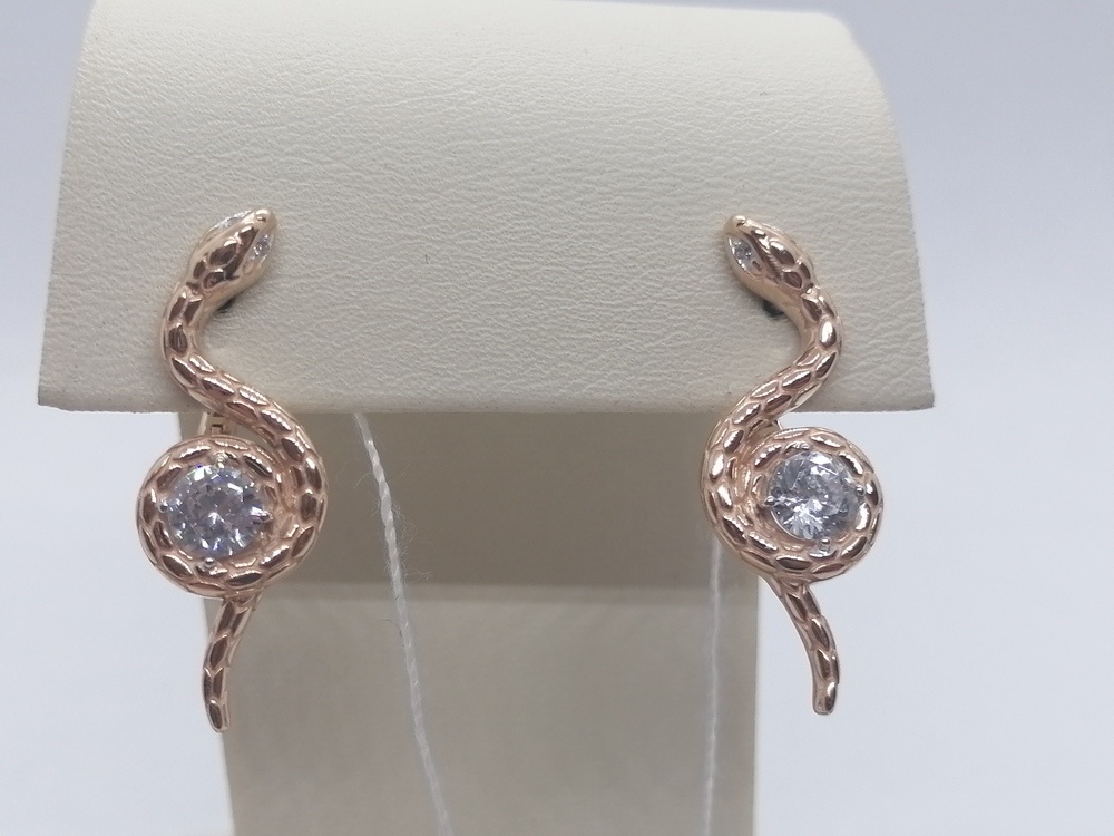 СЕРЬГИ С КАМНЯМИ (Au 585)